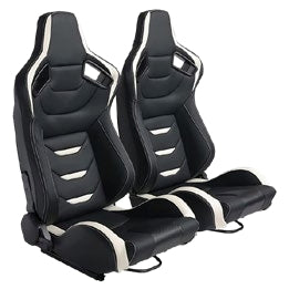Siège baquet CS-002 pour simulateur — coque carbone