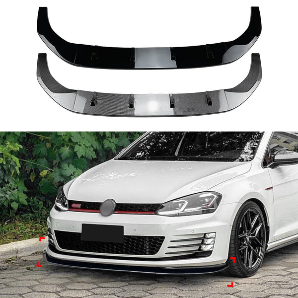 Vente d'usine de lèvre de pare-chocs avant pour Golf Mk7 Gti R Rline 2013-2016 Kit de carrosserie Accessoires de voiture