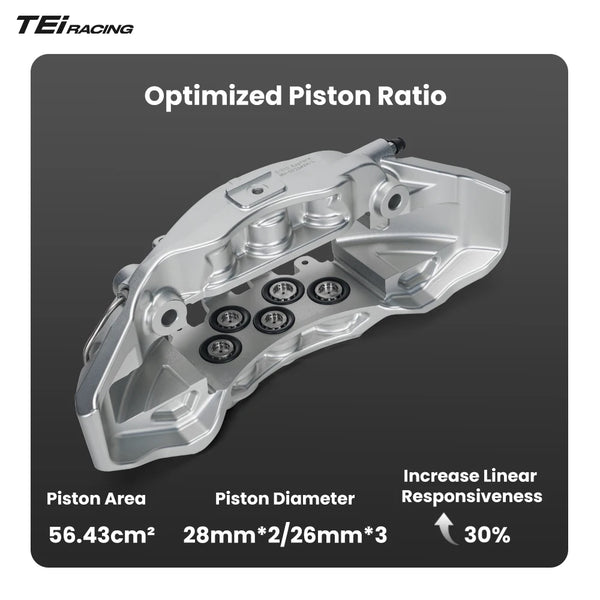 TEI S-X10 10 Piston Carbon Ceramic Big Brake kit 400mm 420mm 440mm Rotor pour tesla model s plaid – Version 2 - OURANE.COM