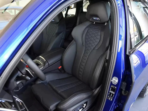 Housses de sièges baquets carbone et similicuir pour BMW