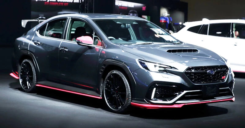 Aileron aérodynamique en fibre de carbone style STI pour Subaru WRX S4 2022