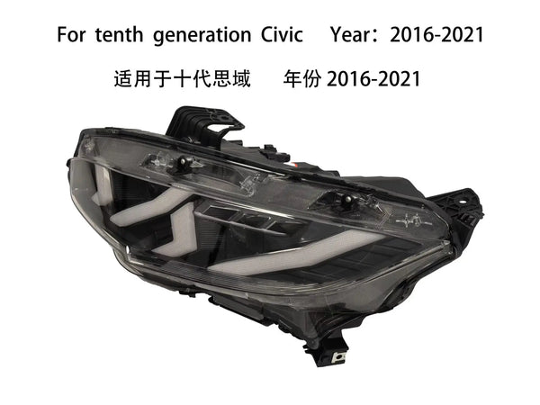 Phares LED arc-en-ciel à défilement, pilotables par application – Honda Civic 10e génération 2016-2021