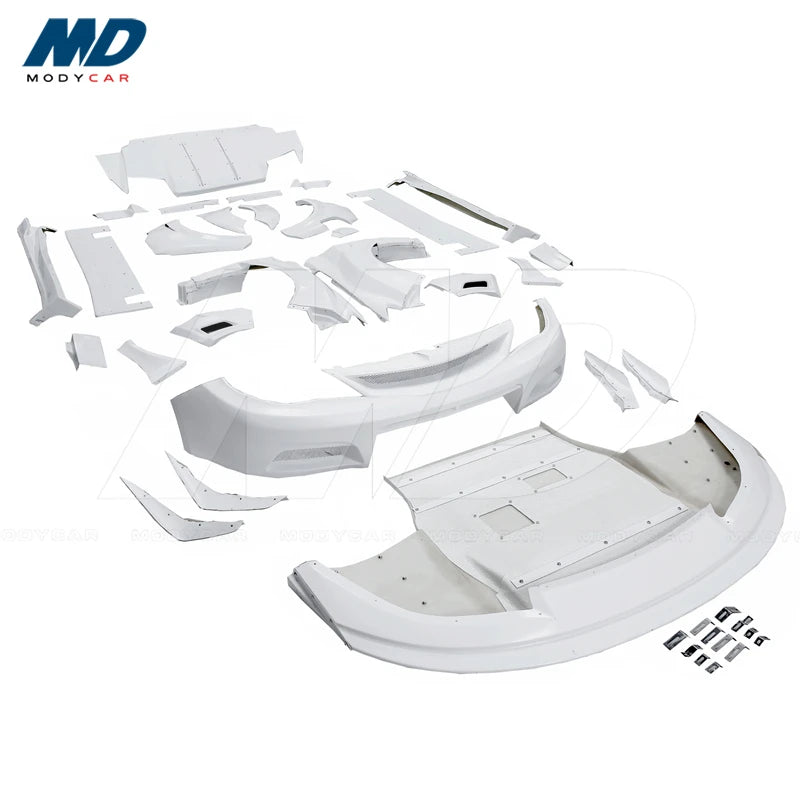 Kit carrosserie large en fibre de verre style V pour Subaru Impreza WRX STI GVB/GVF, 2008–2011