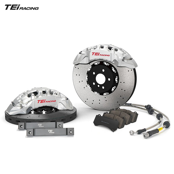 TEI S-X10 10 Piston Carbon Ceramic Big Brake kit 400mm 420mm 440mm Rotor pour tesla model s plaid – Version 1 - OURANE.COM
