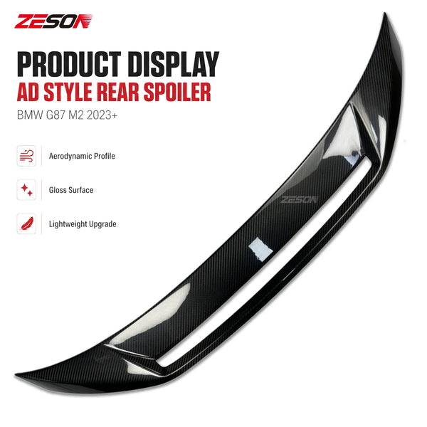 Becquet arrière carbone style AD pour BMW M2 G87 — vue 3