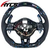 Volant carbone sport LED haut de gamme pour Volkswagen Golf 6 et Polo GTI