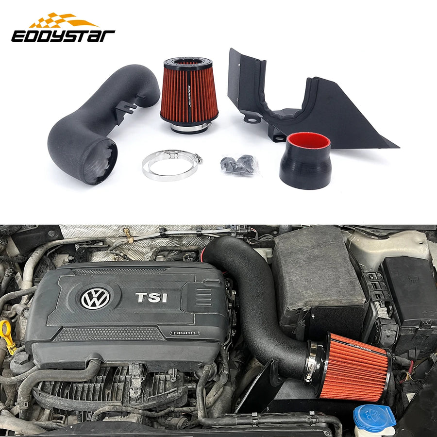 EDDYSTAR High performance Cold admission d’air High Flow air Filters admission d’air pour Volkswagen GTI / GOLF R / GOLF / GL