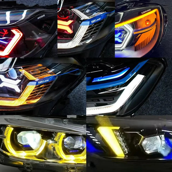 Phares LED RGB personnalisables HETOP style OSS – BMW F32/E71/F22/F30/E90/G20/E60/E92/E87/E89