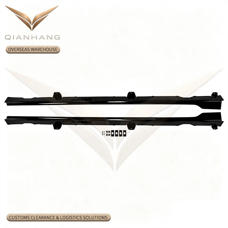 Extension de jupe latérale noire brillante pour Volkswagen Golf 7 et 7.5 R-Line, style GTI TCR
