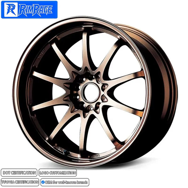 Jantes forgées bronze RAYS CE28N 10 branches, 17 à 24 pouces — Jantes | OURANE