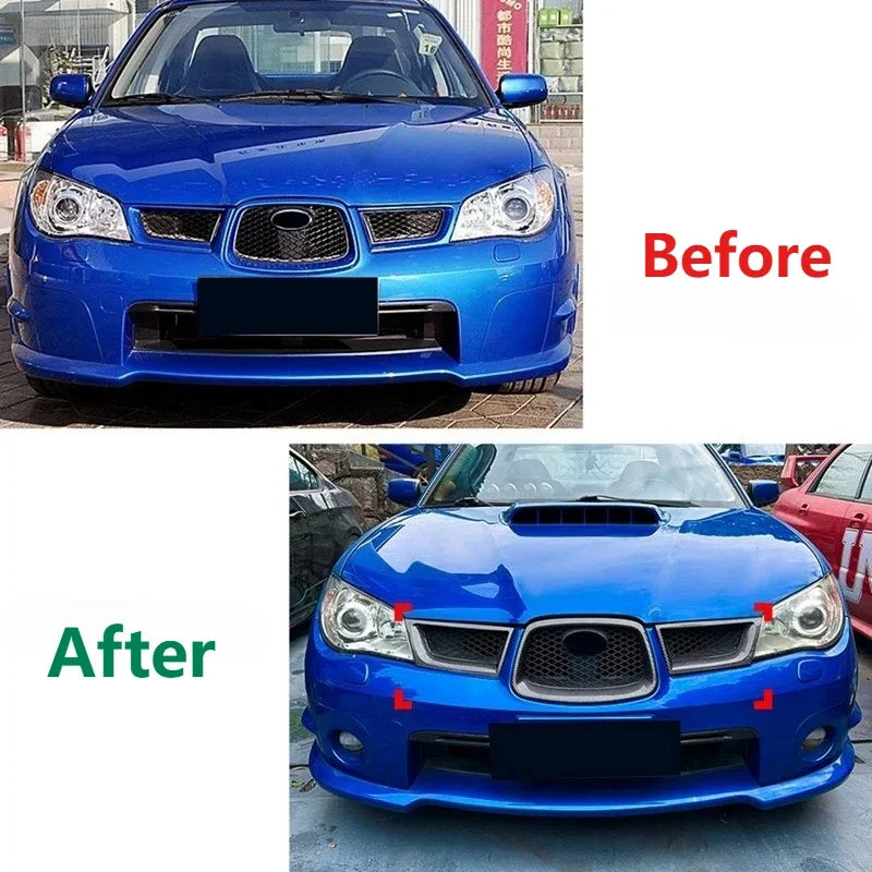 Grille avant et lèvre de pare-chocs pour Subaru Impreza WRX STI 2006–2007