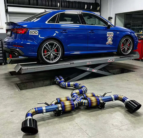 Ligne catback titane à valve Audi RS3 8V/8Y 2.5T, 2017–2025 — vue 1