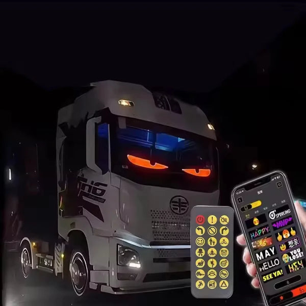 LED Matrix Pixel Panel DIY RGB personnalisé Animation programmable automobile Truck Advertising Logo Light contrôle par appli