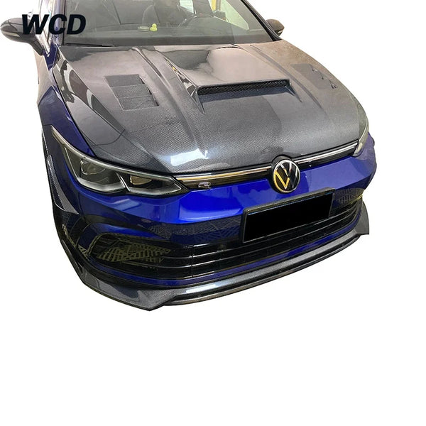 Capot carbone style WCD Volkswagen Golf 8, 2020–2022 — vue 1