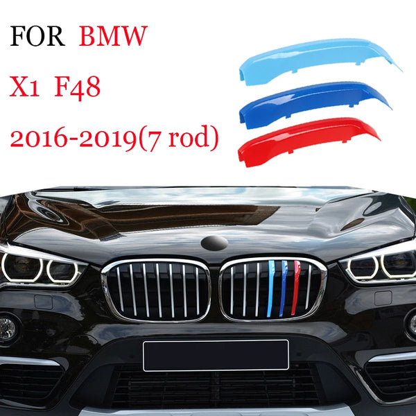 Bandes de garniture de calandre avant, 3 pièces, pour BMW série 1 2 3 4 5 6 7 8 X1 X2 X3 X4 X5 X6 X7 Z4 E46 E90 F30 E60 E81 F