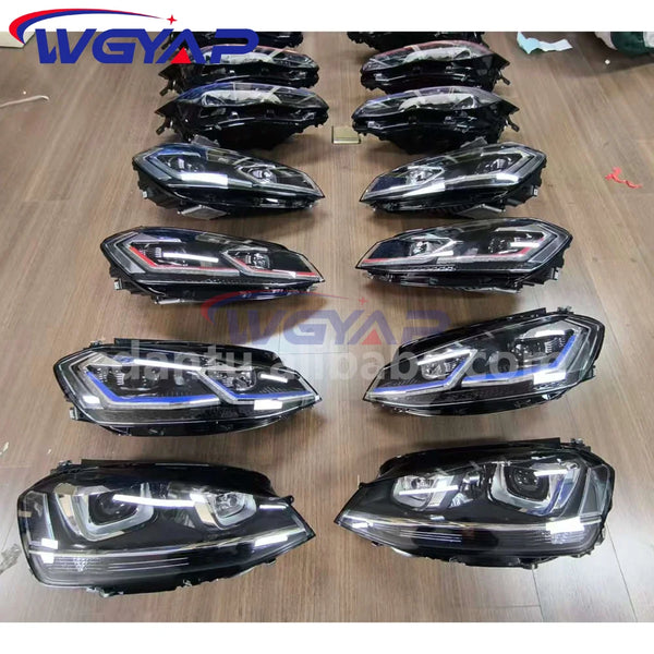 Phares LED haut de gamme WGYAP, remplacement halogène – Volkswagen Golf Mk7/Mk8, 7.5 GTE/GTI, R-Line