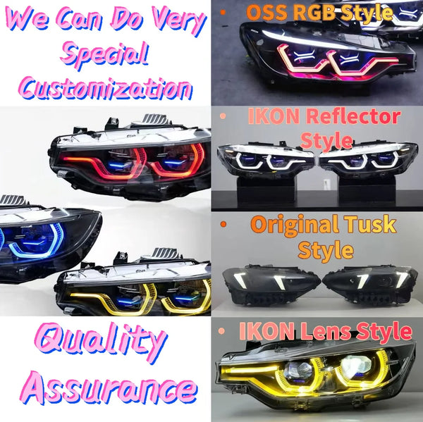 Phares LED RGB personnalisables HETOP style OSS – BMW F32/E71/F22/F30/E90/G20/E60/E92/E87/E89