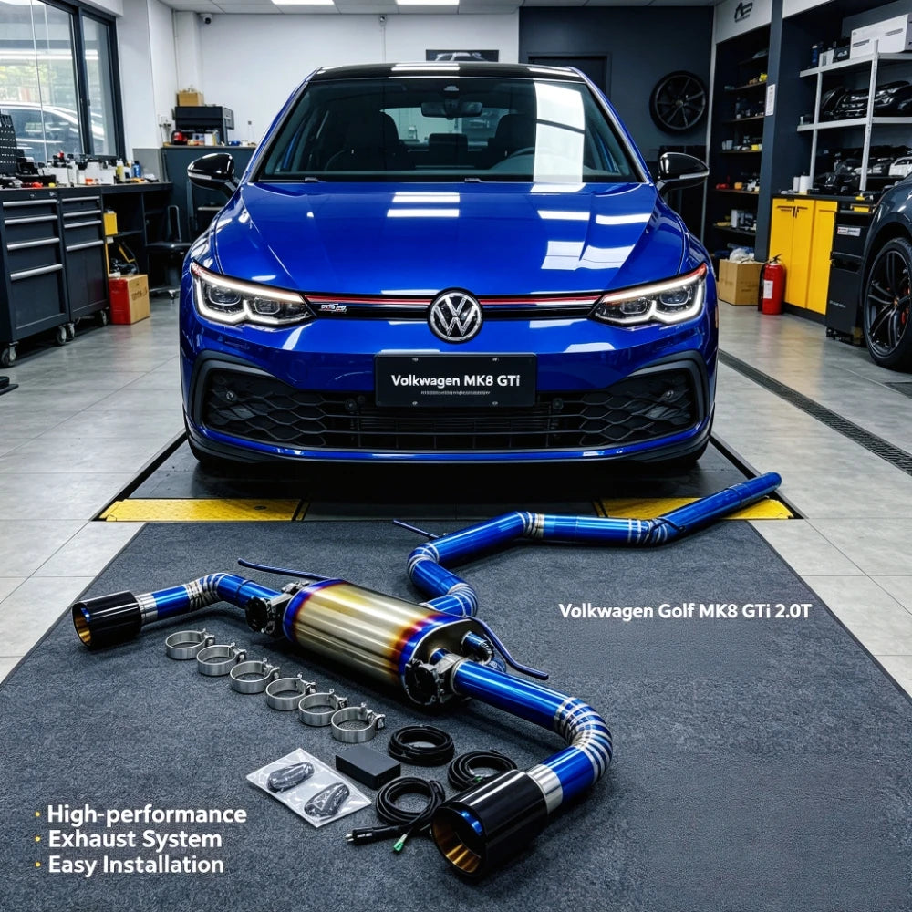 Ligne d’échappement à valves titane Golf 8 GTI 2.0T, 2020–2024