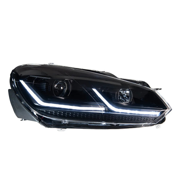 Phares LED à clignotant dynamique, 12V 30W – Volkswagen Golf 6, 2009-2012