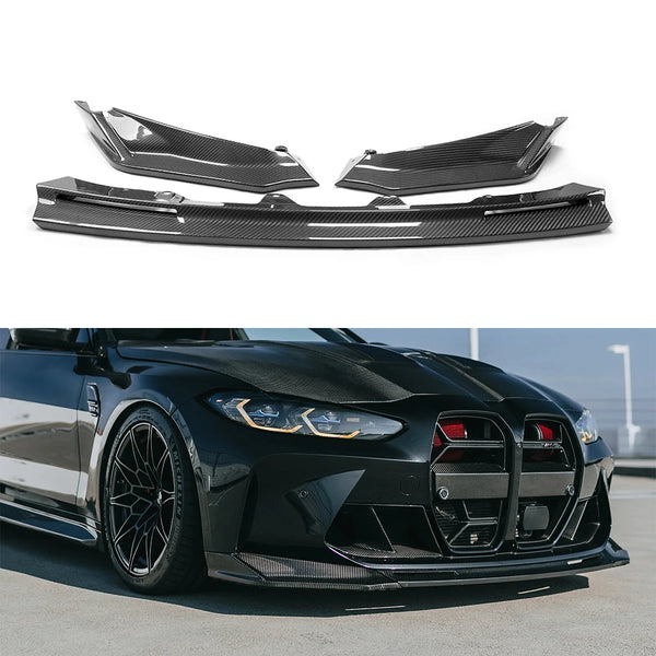 Lame avant carbone style V pour BMW M3/M4 G80–G83 — vue 1