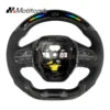 Volant en fibre de carbone avec LED RPM et prises en microfibre noire pour Peugeot 508 GT, 508 SW GT Line et 308 2017-2026