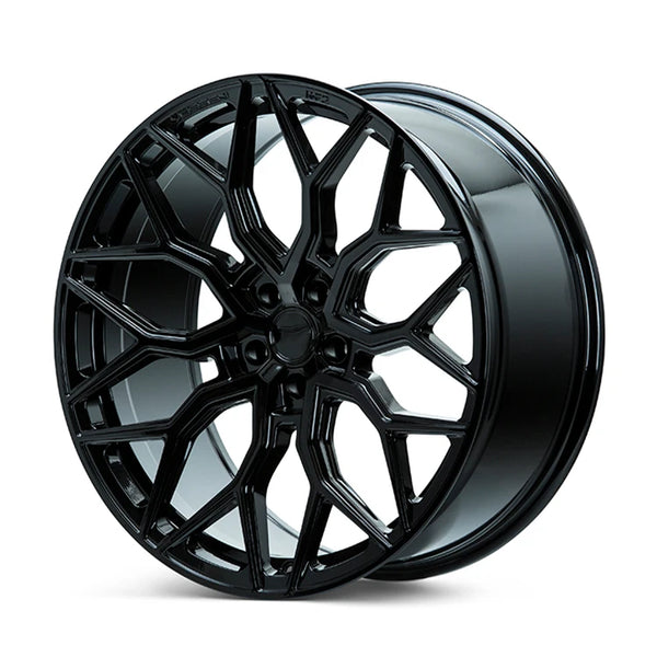 Jantes forgées HF-2 monobloc noir usiné, 18 pouces 5x4,5