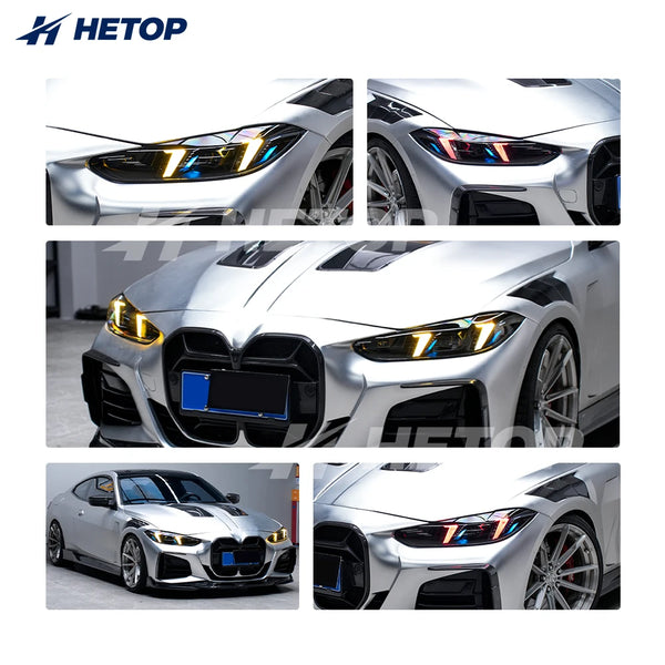 Phares LED RGB HETOP style Snake, plug & play – BMW Série 4 G22/M3 G80/M4 G82, 2021-2024
