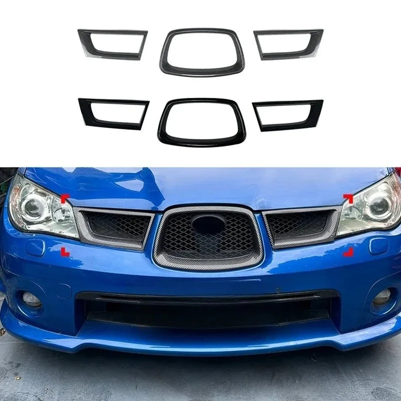 Grille avant et lèvre de pare-chocs pour Subaru Impreza WRX STI 2006–2007