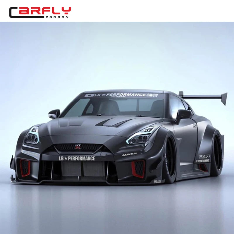 Kit carrosserie en fibre de carbone style LB pour Nissan GT-R R35
