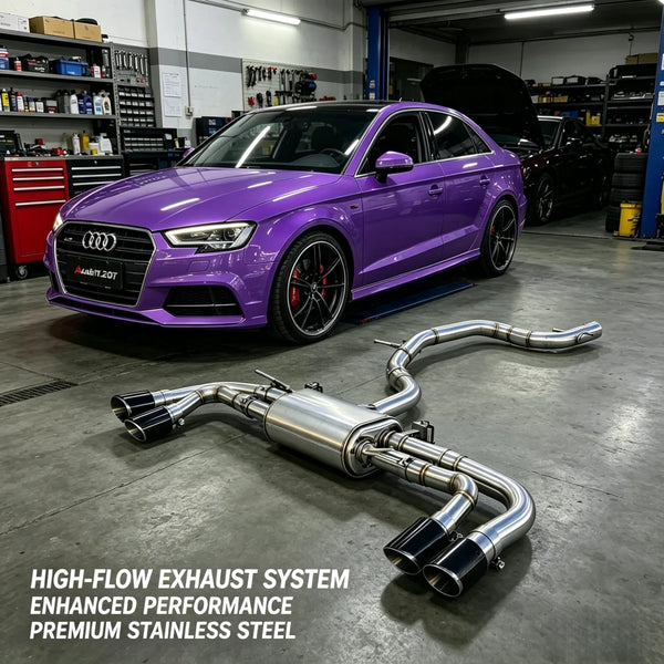 Ligne d’échappement à valves inox Audi A3 1.8T/2.0T, 2012–2020 — Échappement | OURANE