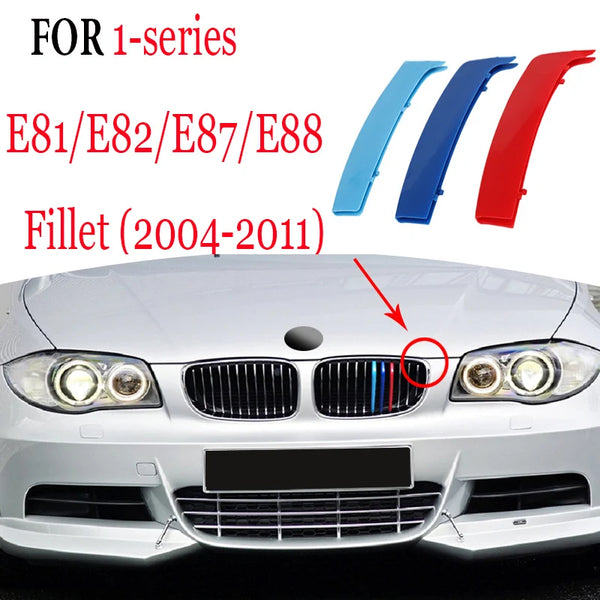 Bandes de garniture de calandre avant, 3 pièces, pour BMW série 1 2 3 4 5 6 7 8 X1 X2 X3 X4 X5 X6 X7 Z4 E46 E90 F30 E60 E81 F