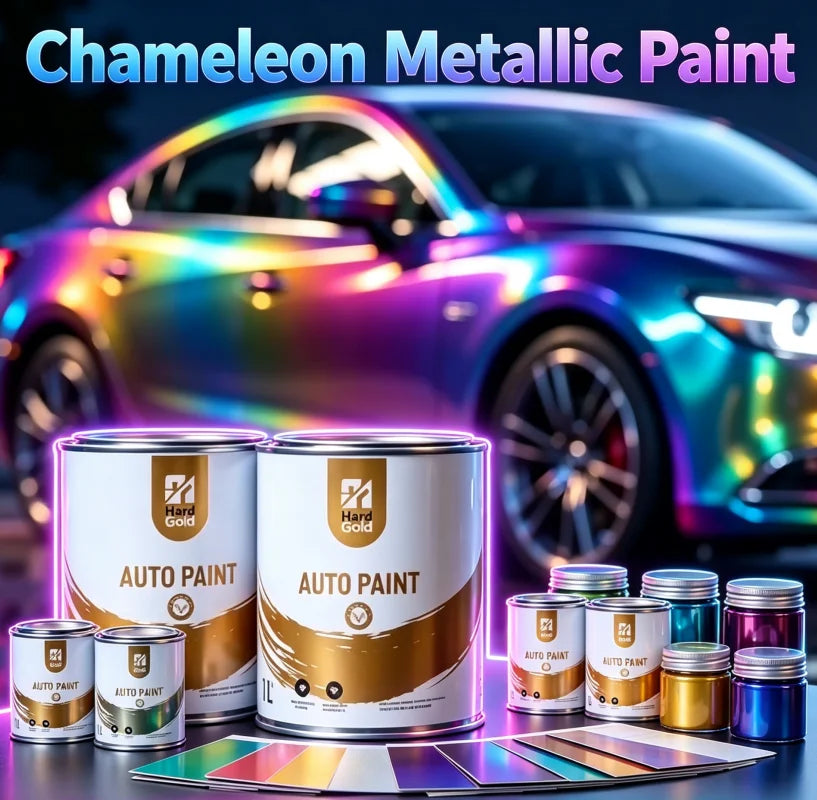 2K Pearl Metallic Chameleon automobile Basecoat Paint Stable Color Vibrant Shade automobile Paint pour Garage automobile Repainting Work