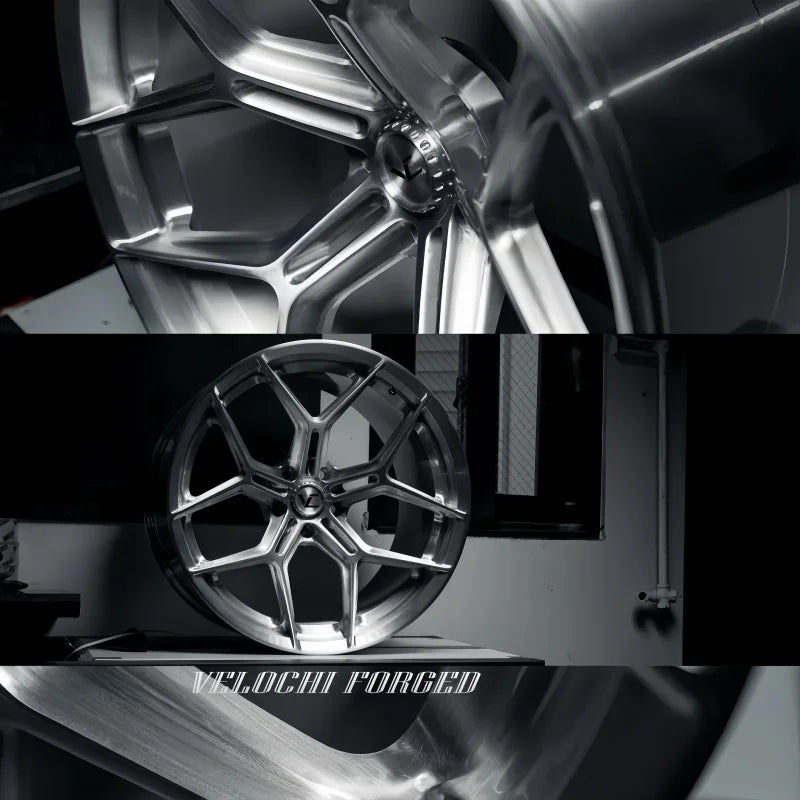 Jantes forgées concaves gris anthracite brossé, 17 à 24 pouces, 5x112, pour Audi RS7, RS5, S4, A4 et Q7
