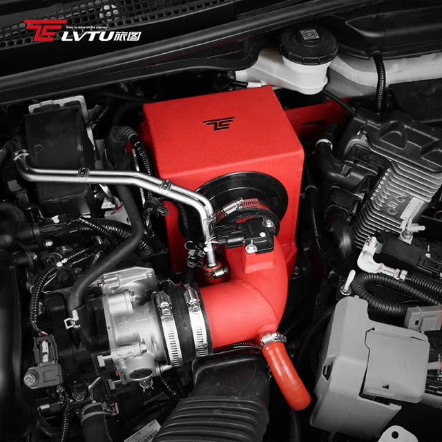 Kit filtre à air aluminium rouge Honda Fit GK5