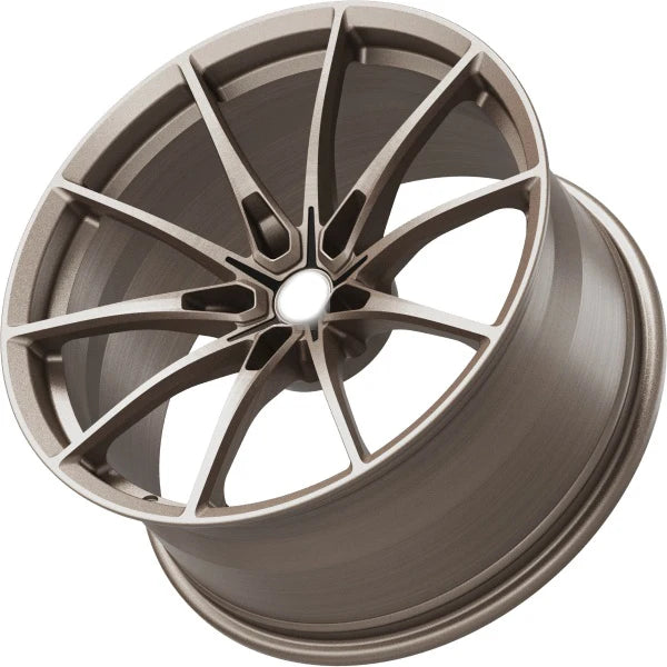 Jantes forgées concaves sur mesure bleu foncé à 5 branches doubles, 16 à 18 pouces, 5x114,3 et 5x100
