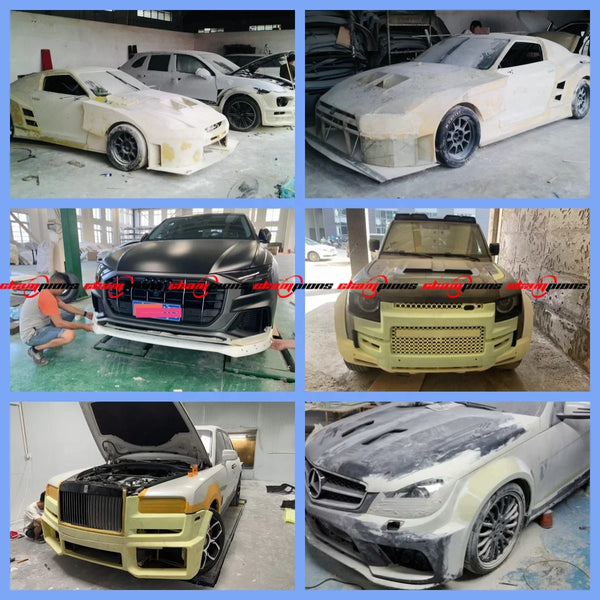 Kit carrosserie extérieur fibre de verre style MS Subaru Impreza GD8