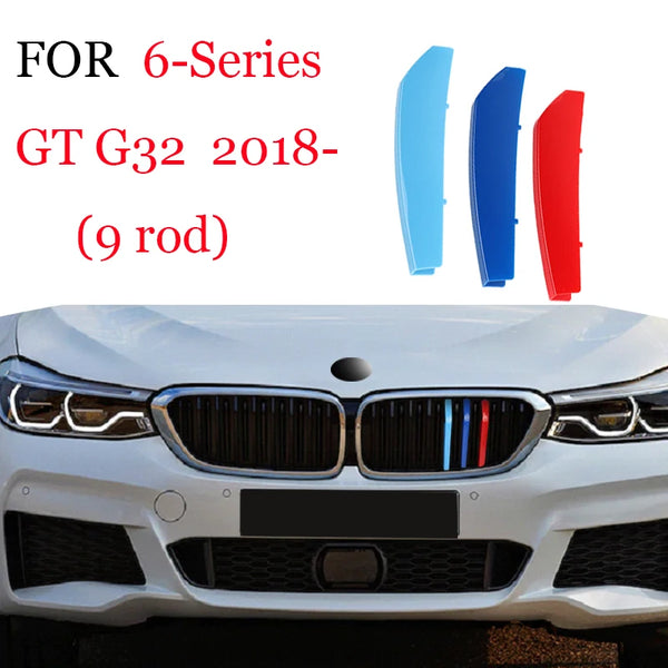 Bandes de garniture de calandre avant, 3 pièces, pour BMW série 1 2 3 4 5 6 7 8 X1 X2 X3 X4 X5 X6 X7 Z4 E46 E90 F30 E60 E81 F
