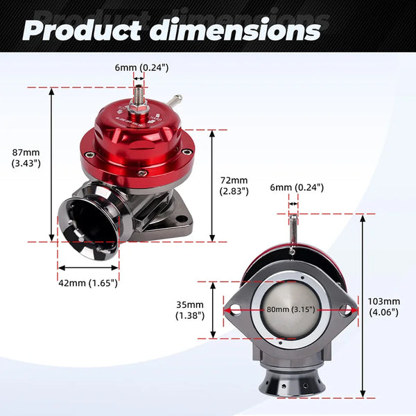Vanne de Décharge Turbo (BOV) Aluminium Style RS – Kit Complet