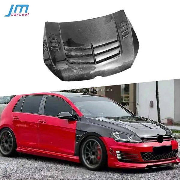 Grille de capot carbone Volkswagen Golf 7/7.5 2014-2021 — vue 1