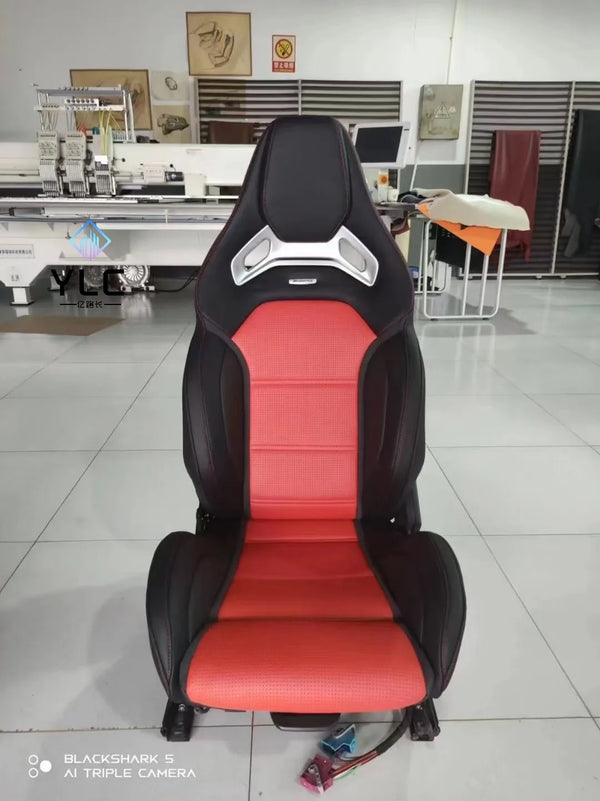 Sièges sport YLC cuir rouge et noir Mercedes Classe G W464, 2019–2024