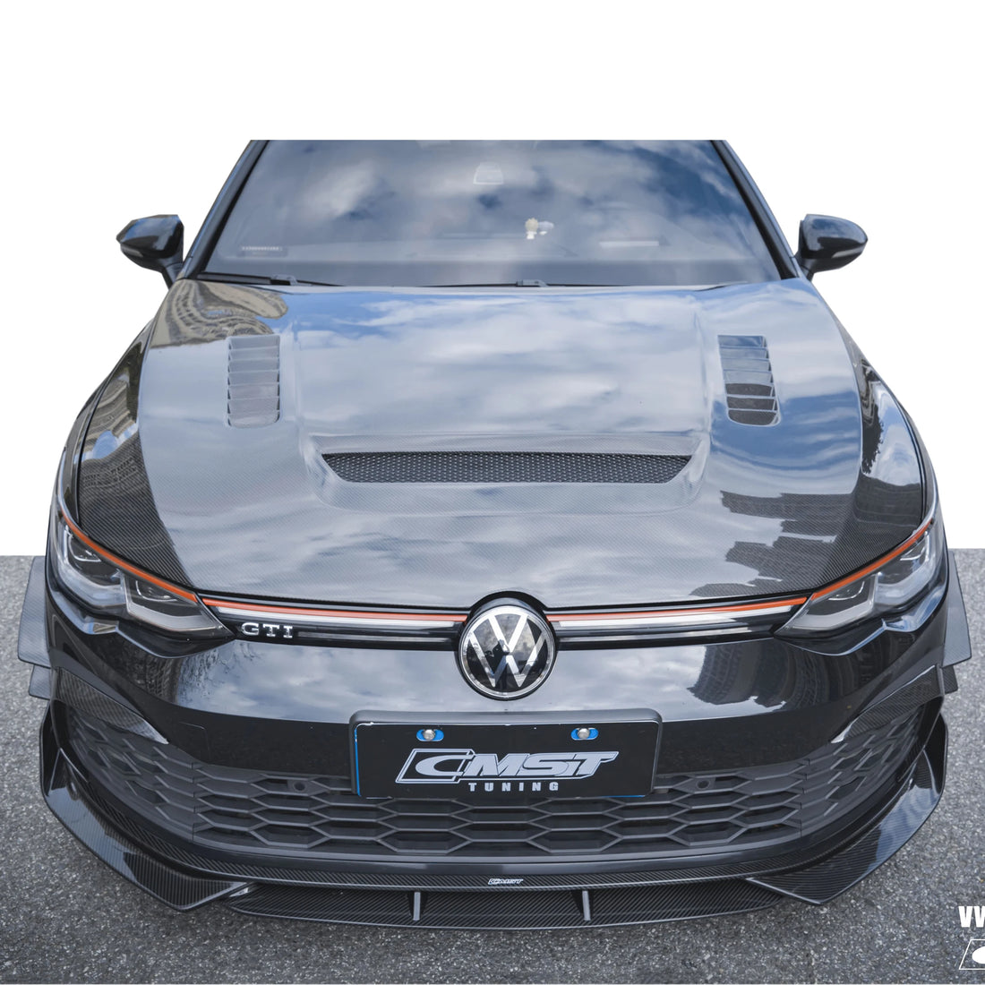 Kit carrosserie style CMST pour Volkswagen Golf 8 GTI : lèvre avant, diffuseur, jupes et ailes