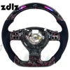 Volant carbone forgé rouge avec écran LED pour Volkswagen Golf MK5 GTI