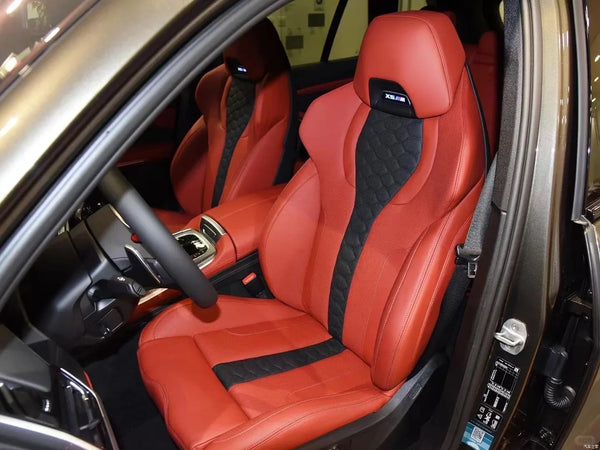 Housses de sièges baquets carbone et similicuir pour BMW
