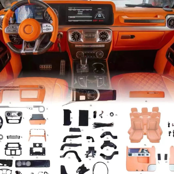 Kit intérieur style Brabus Mercedes Classe G W463 vers W464 — vue 3