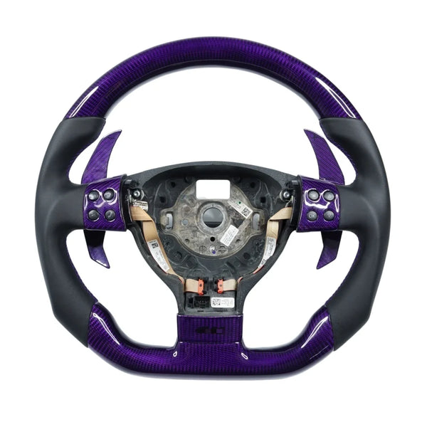 Volant carbone cuir avec écran LED pour Volkswagen B6 et Golf 5 GTI R