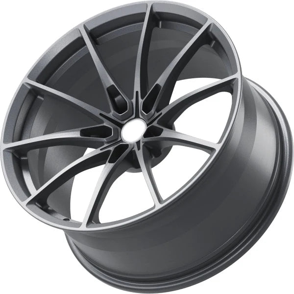 Jantes forgées concaves sur mesure bleu foncé à 5 branches doubles, 16 à 18 pouces, 5x114,3 et 5x100