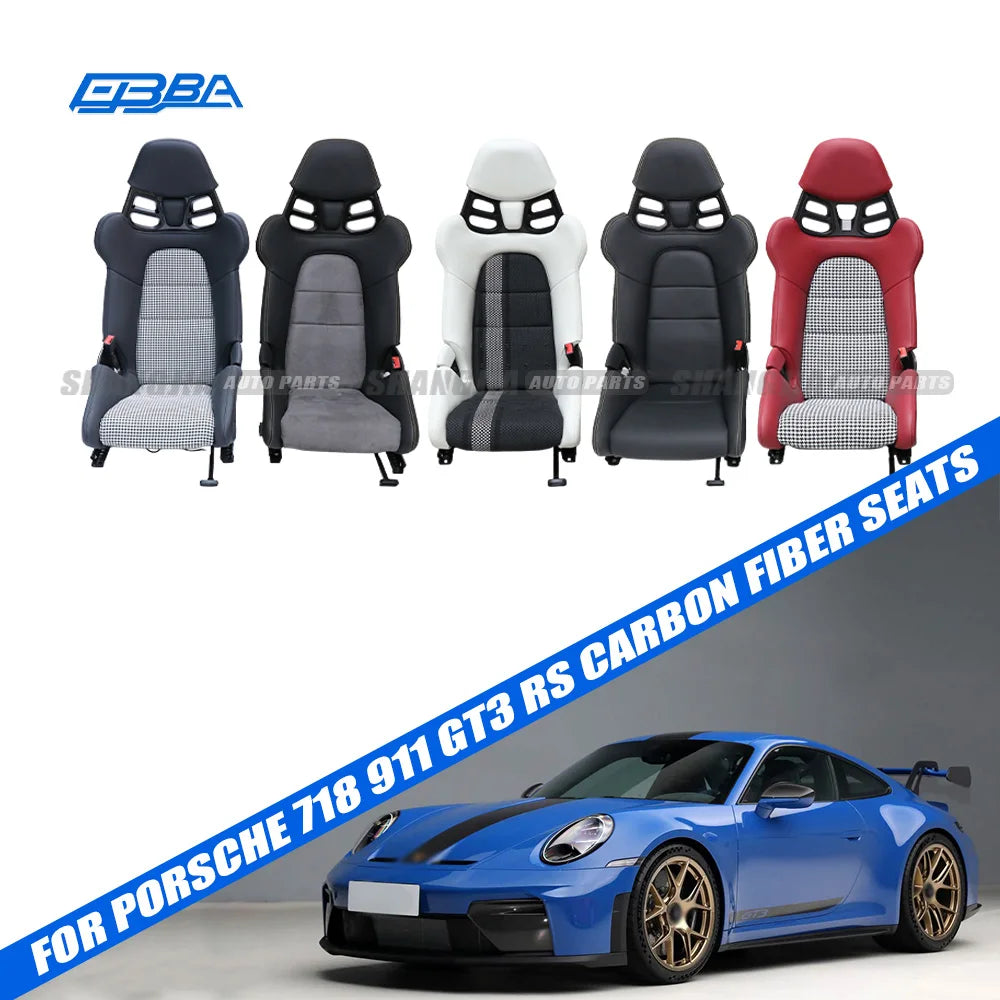 Siège Baquet Fibre de Carbone GT3 Réglable – Porsche, 911, Panamera