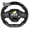 Volant chauffant en fibre de carbone avec écran LED RPM pour Peugeot