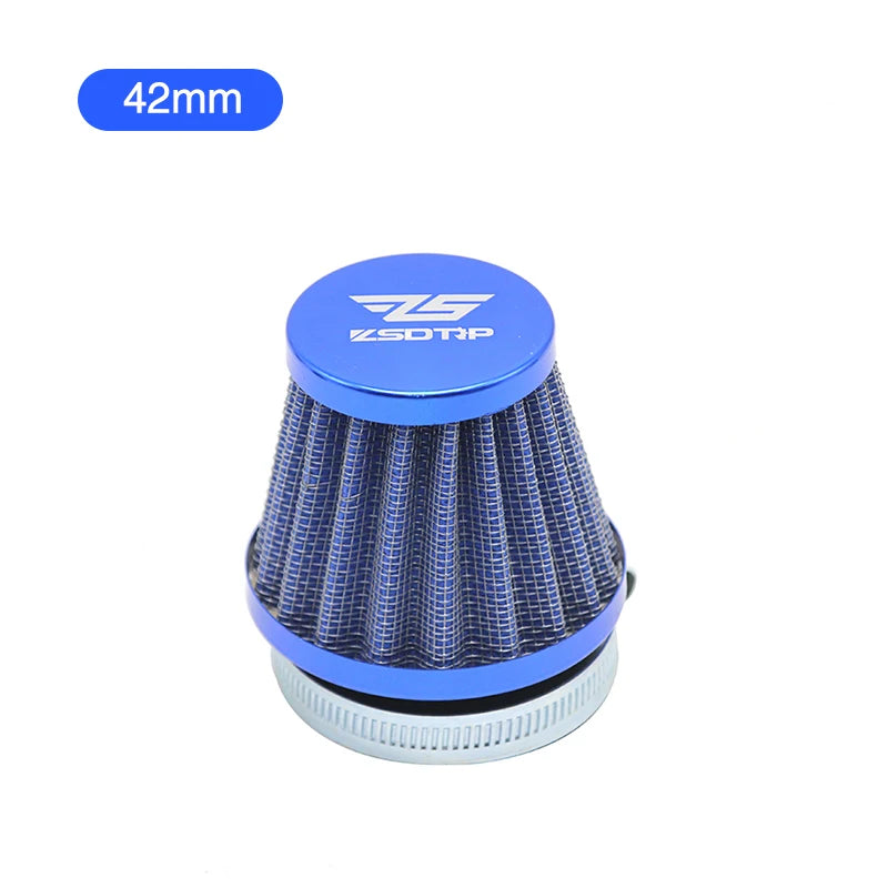 ZSDTRP Universel Moto Carburetor Clamp-On Filtre à Air 35mm 38mm 42mm 45mm 50mm 55mm 58mm Inlet Tapered Cleaner – Admission &