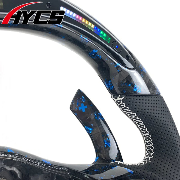 Volant carbone sport LED haut de gamme pour Volkswagen Golf 6 et Polo GTI